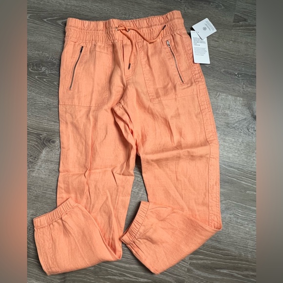 NWT Athleta Cabo Linen Jogger Pants- 6 - Picture 2 of 12